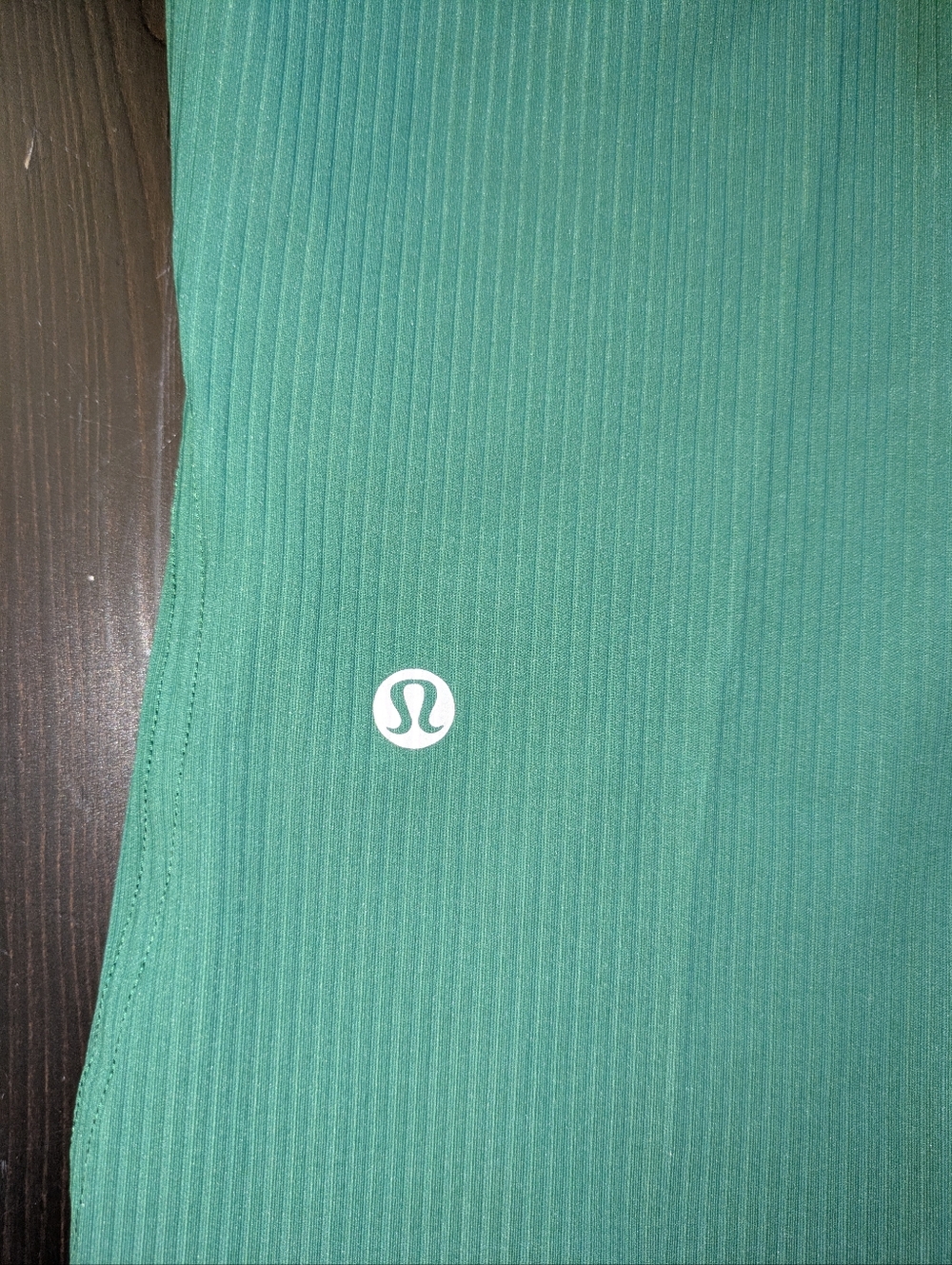 Lululemon Green Base Pace Ribbed Leggings Size 8 Like New Condition - Picture 3 of 5